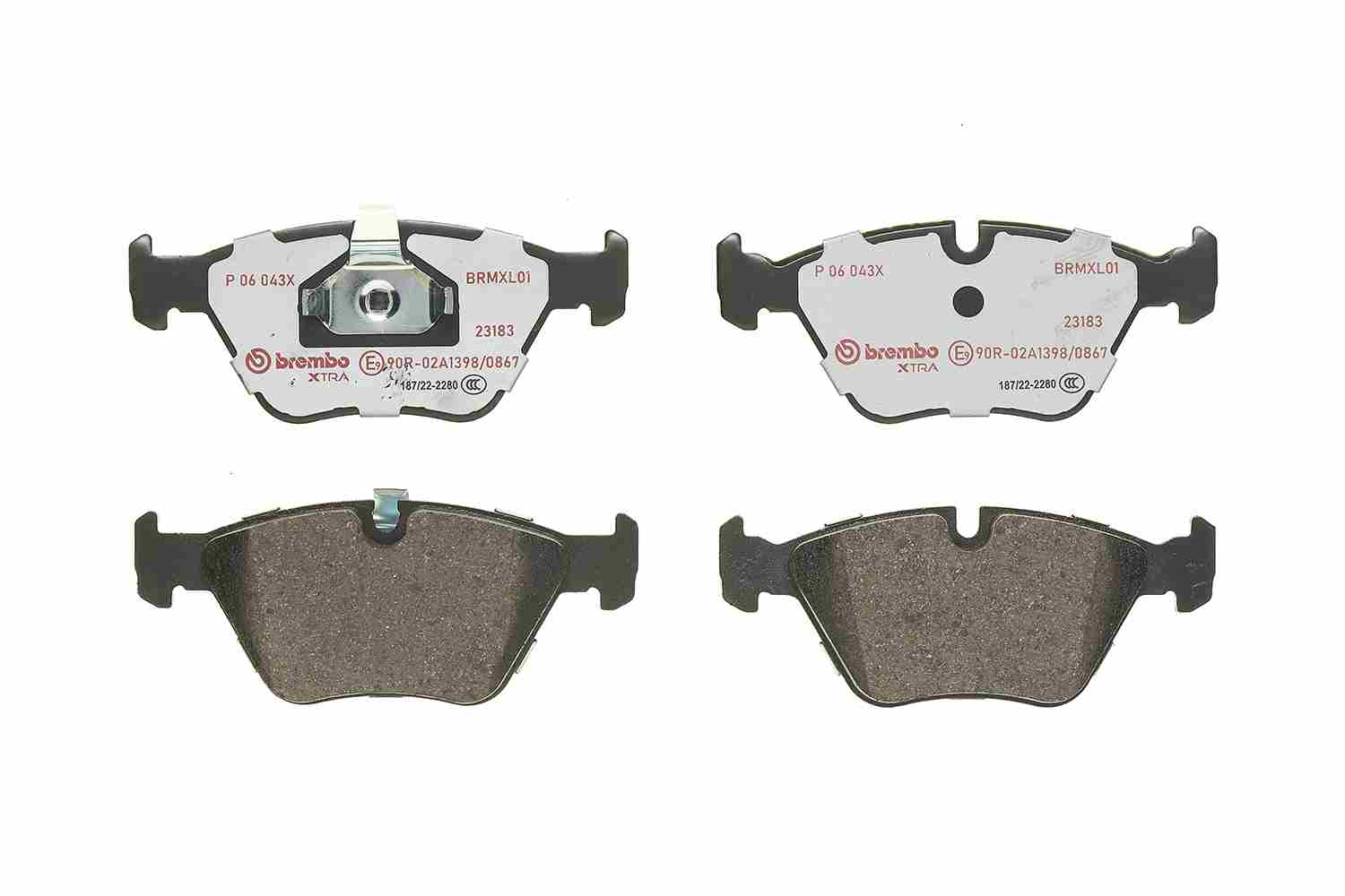Brake Pad Set, disc brake - P 06 043X BREMBO