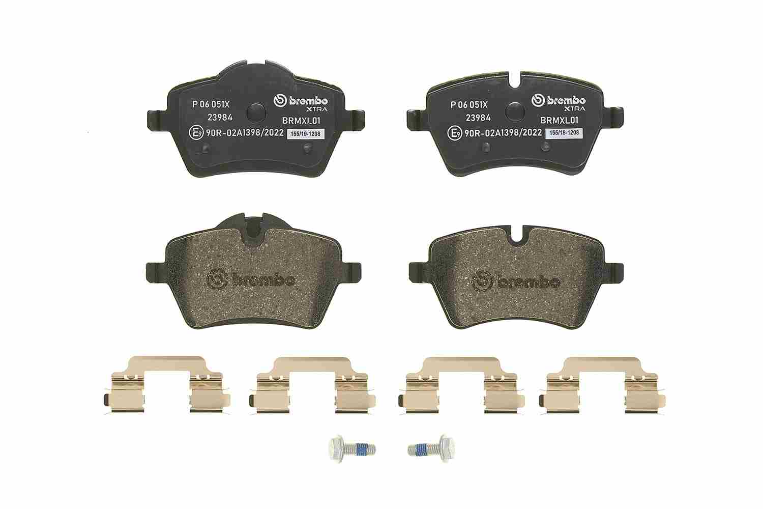 Brake Pad Set, disc brake - P 06 051X BREMBO