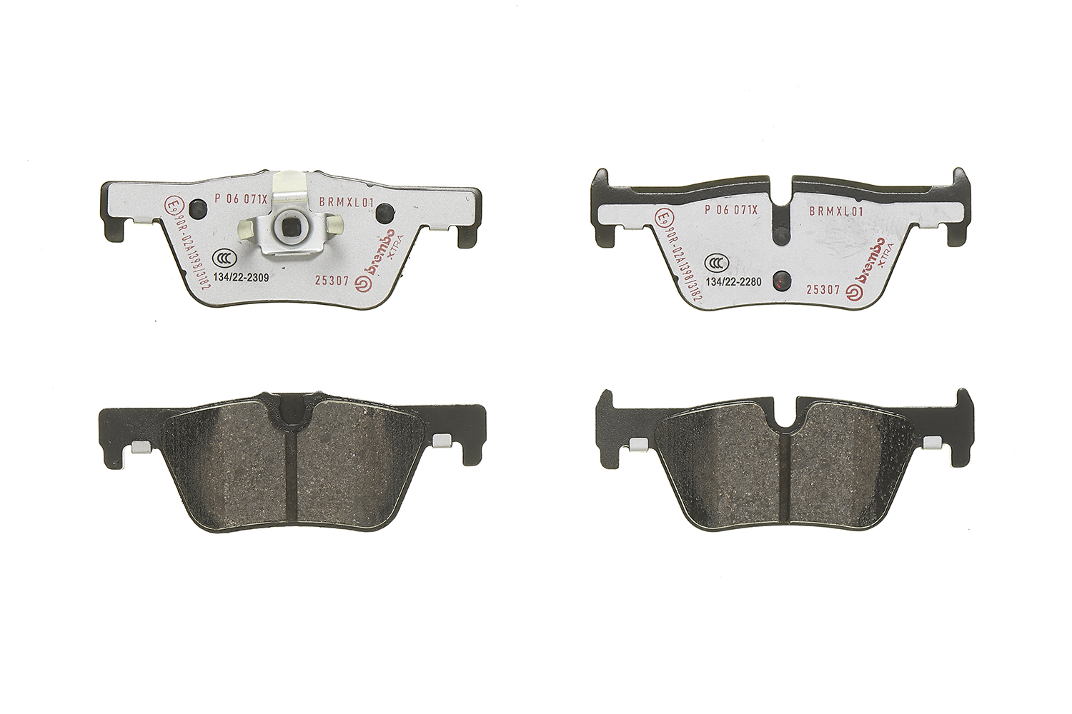 Brake Pad Set, disc brake - P 06 071X BREMBO