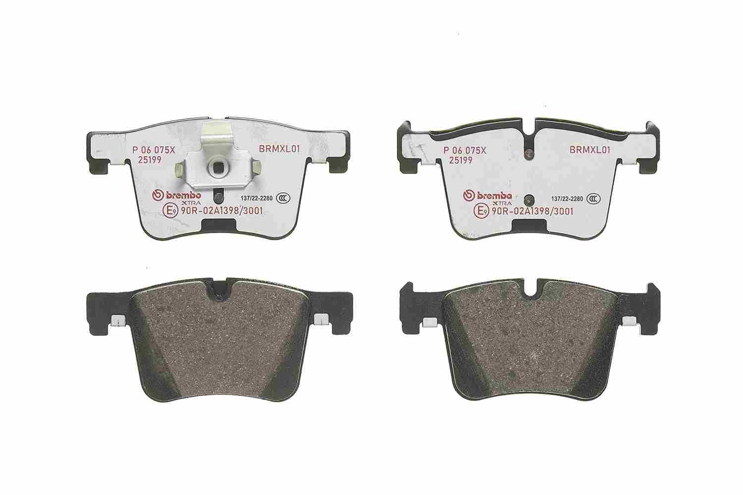 Brake Pad Set, disc brake - P 06 075X BREMBO