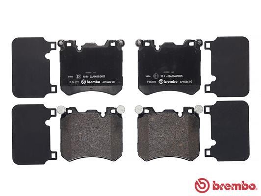 Комплект тормозных колодок, дисковый тормоз - P 06 077 BREMBO