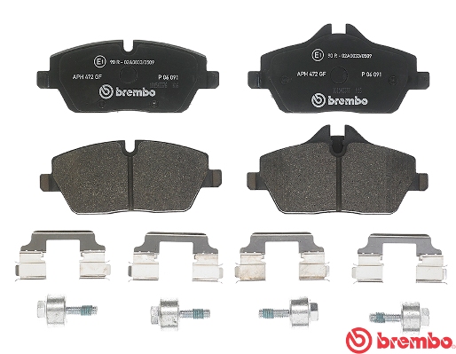 Brake Pad Set, disc brake - P 06 091 BREMBO