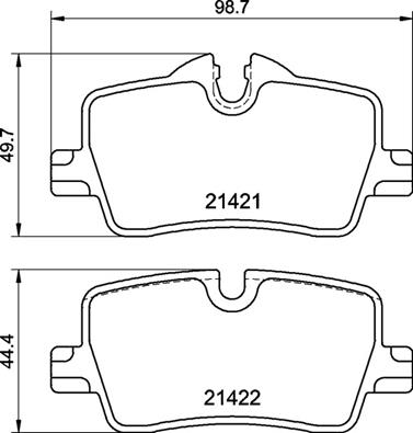Brake Pad Set, disc brake - P 06 113 BREMBO