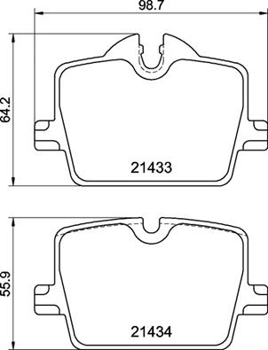 Комплект тормозных колодок, дисковый тормоз - P 06 114 BREMBO