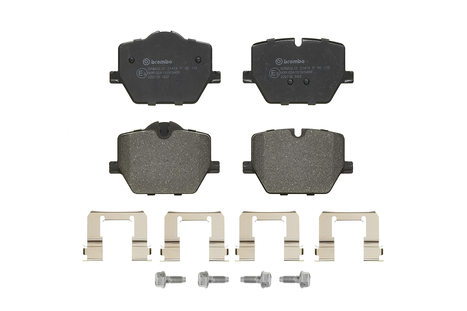 Brake Pad Set, disc brake - P 06 116 BREMBO