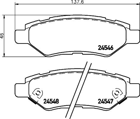 Brake Pad Set, disc brake - P 09 014 BREMBO