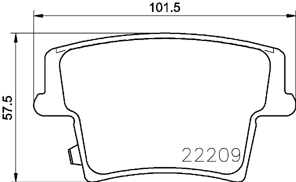 Kit pastiglie freno, Freno a disco - P 11 040 BREMBO