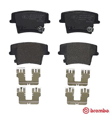 Kit pastiglie freno, Freno a disco - P 11 040 BREMBO