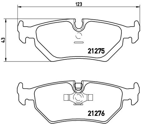 Kit pastiglie freno, Freno a disco - P 23 062 BREMBO