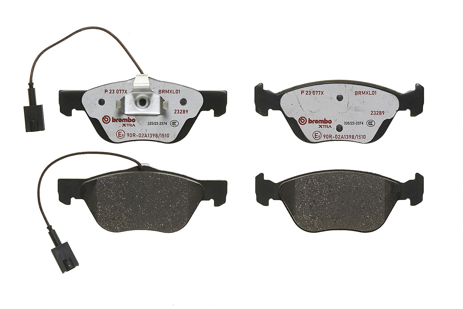 Brake Pad Set, disc brake - P 23 077X BREMBO