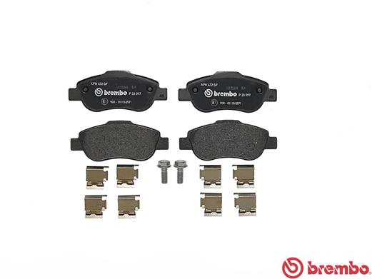 Brake Pad Set, disc brake - P 23 097 BREMBO
