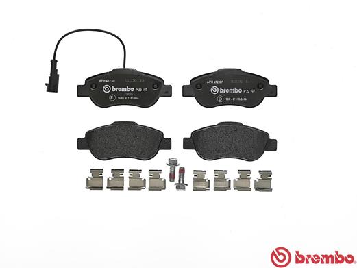 Brake Pad Set, disc brake - P 23 107 BREMBO
