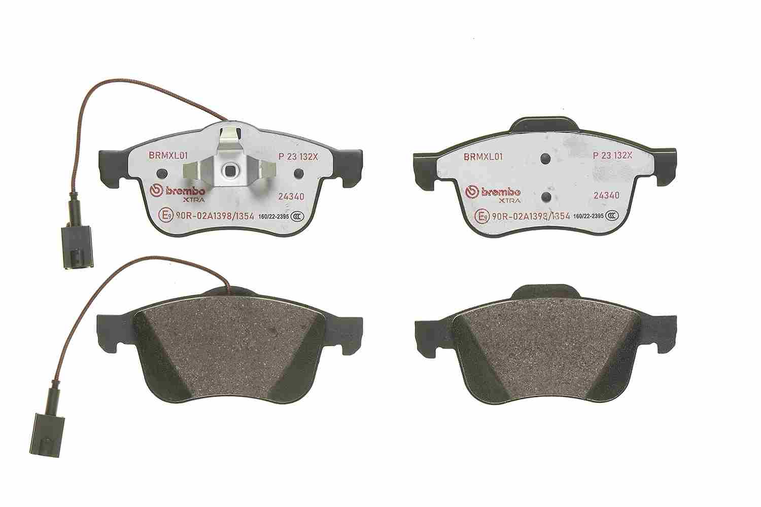 Brake Pad Set, disc brake - P 23 132X BREMBO