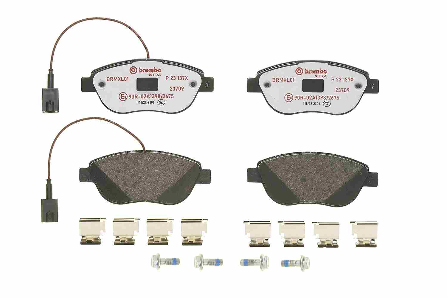 Brake Pad Set, disc brake - P 23 137X BREMBO