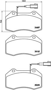 Brake Pad Set, disc brake - P 23 139 BREMBO