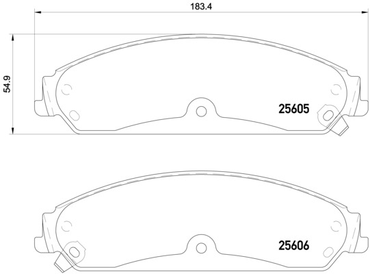 Brake Pad Set, disc brake - P 23 149 BREMBO