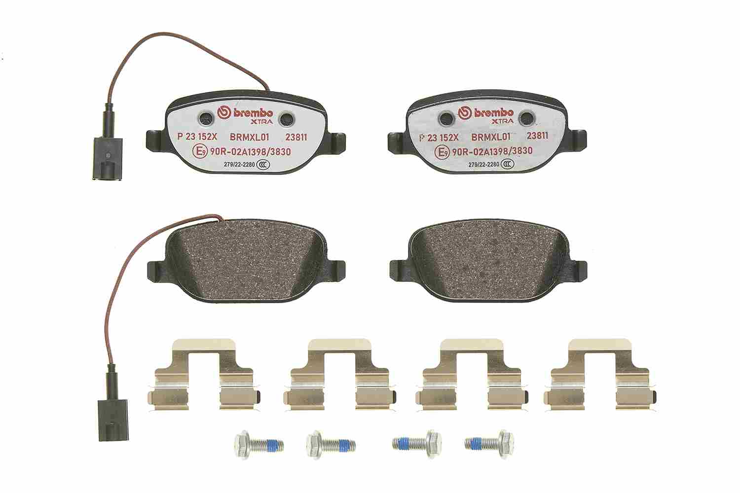 Brake Pad Set, disc brake - P 23 152X BREMBO