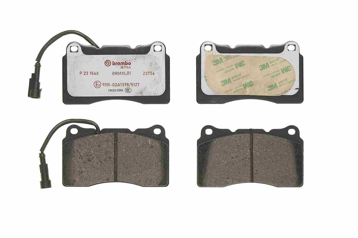 Brake Pad Set, disc brake - P 23 154X BREMBO
