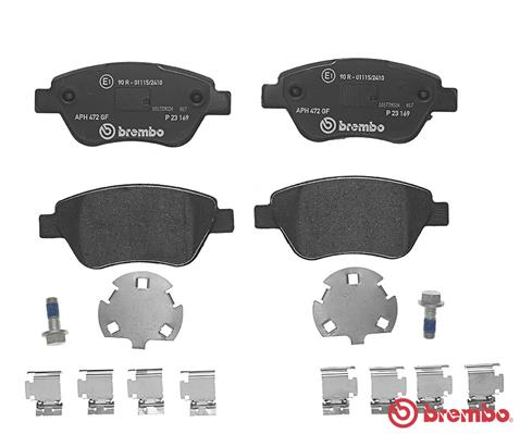 Brake Pad Set, disc brake - P 23 169 BREMBO