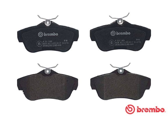 Brake Pad Set, disc brake - P 23 189 BREMBO