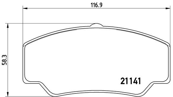 Комплект тормозных колодок, дисковый тормоз - P 24 023 BREMBO