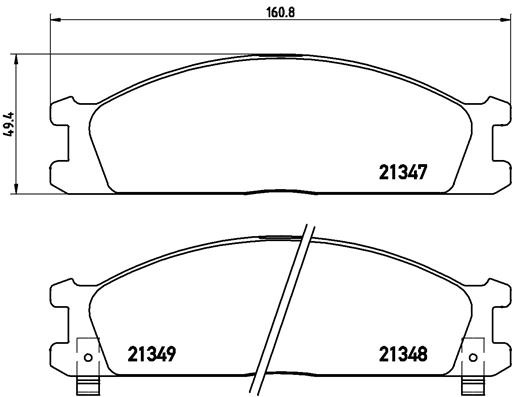 Brake Pad Set, disc brake - P 24 026 BREMBO