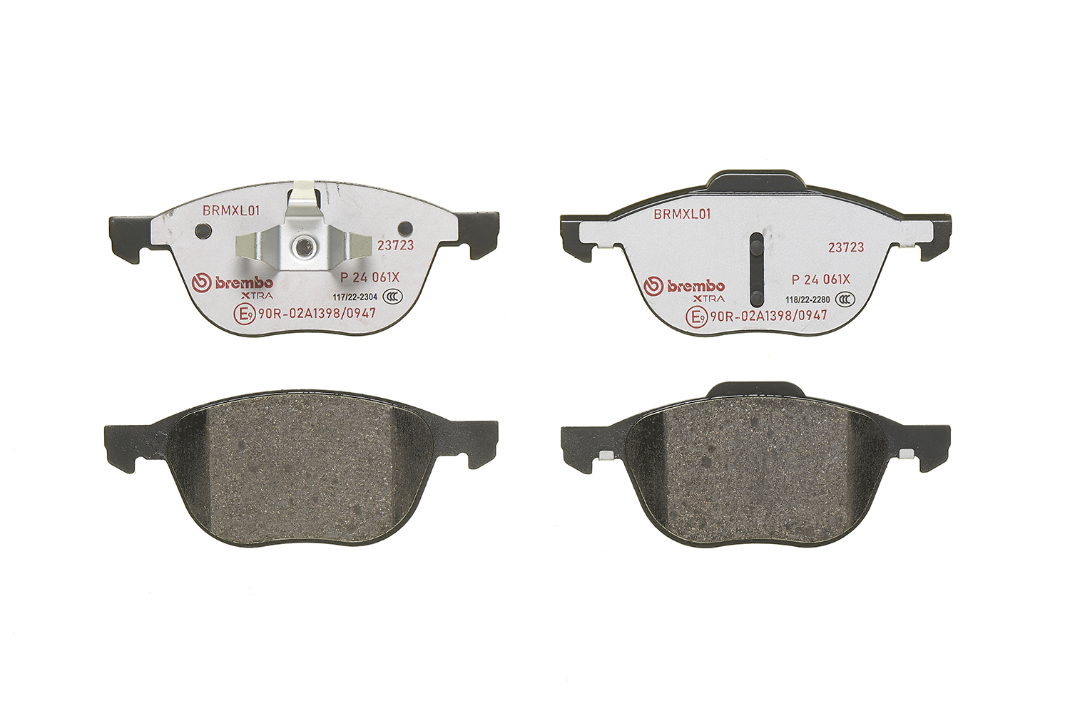 Brake Pad Set, disc brake - P 24 061X BREMBO