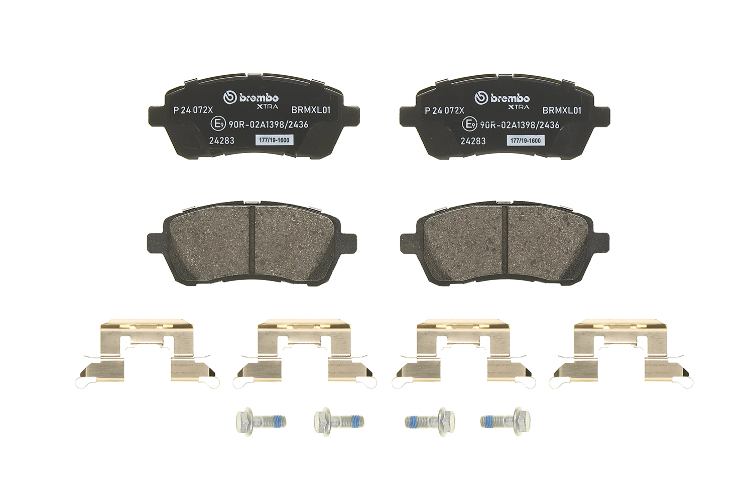 Brake Pad Set, disc brake - P 24 072X BREMBO