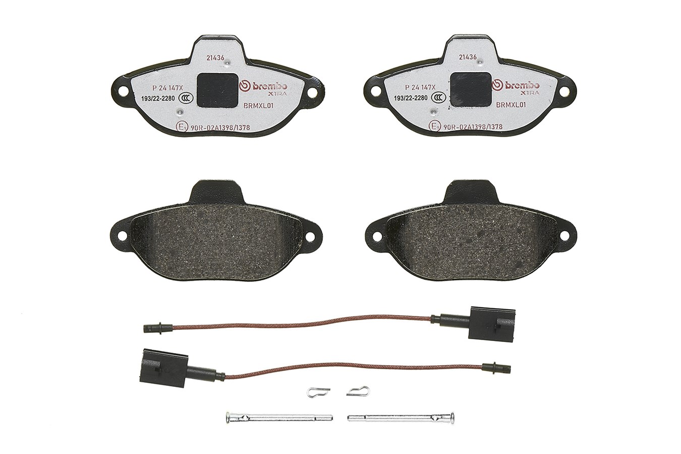 Brake Pad Set, disc brake - P 24 147X BREMBO