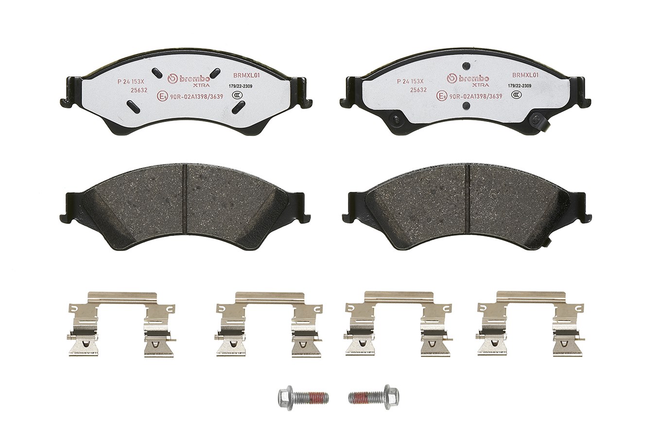 Brake Pad Set, disc brake - P 24 153X BREMBO