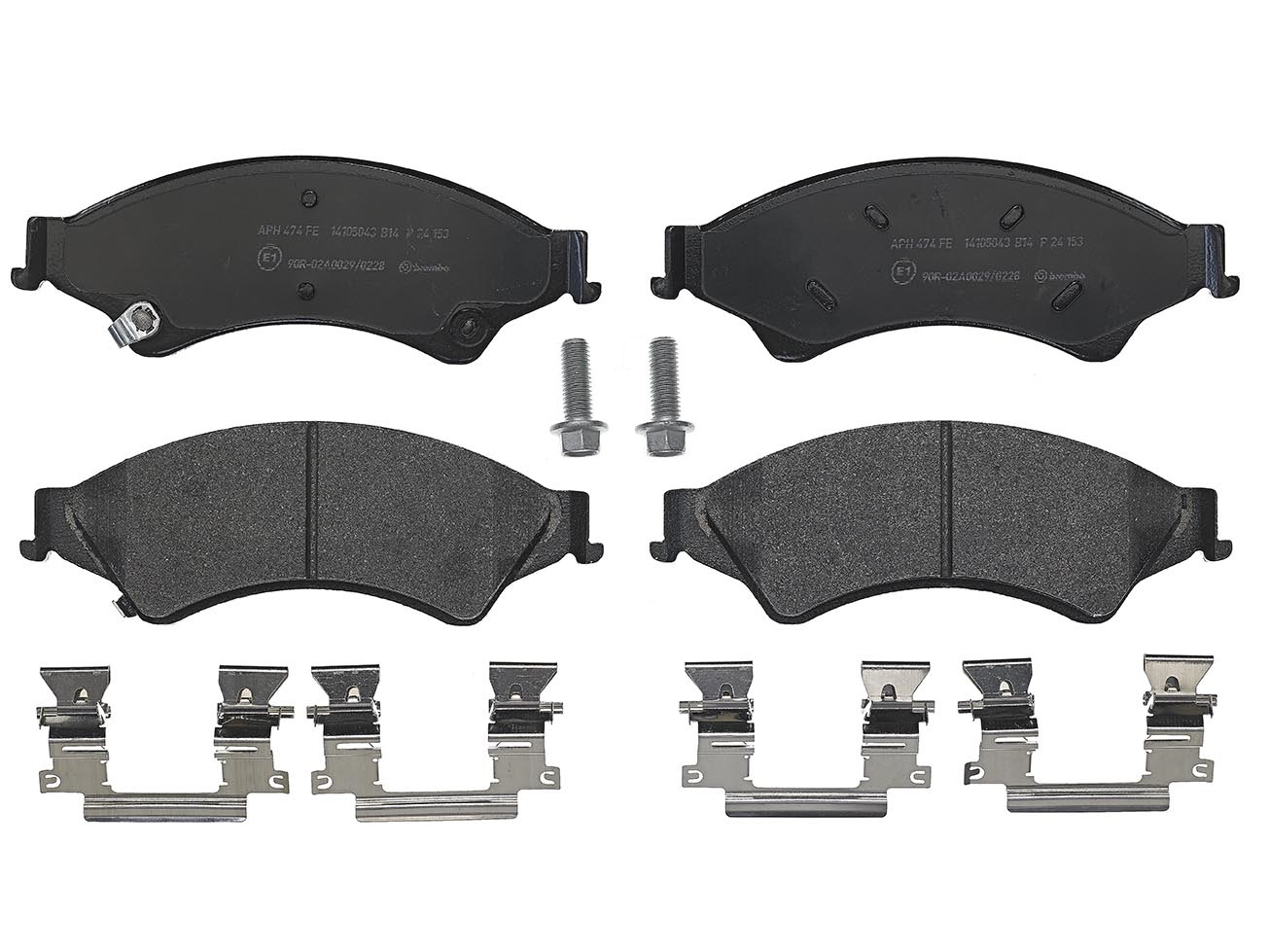 Brake Pad Set, disc brake - P 24 153 BREMBO