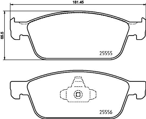 Brake Pad Set, disc brake - P 24 199 BREMBO