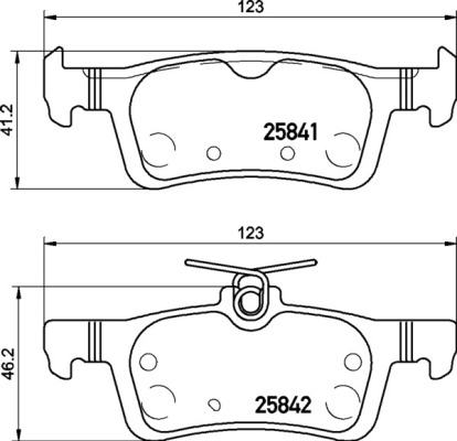 Kit pastiglie freno, Freno a disco - P 24 204 BREMBO
