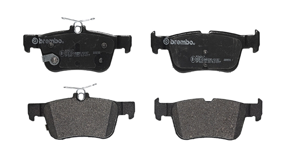 Комплект тормозных колодок, дисковый тормоз - P 24 217 BREMBO