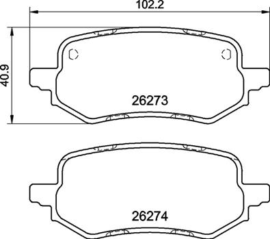 Kit pastiglie freno, Freno a disco - P 24 237 BREMBO