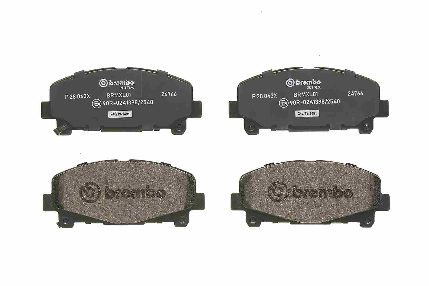 Kit pastiglie freno, Freno a disco - P 28 043X BREMBO