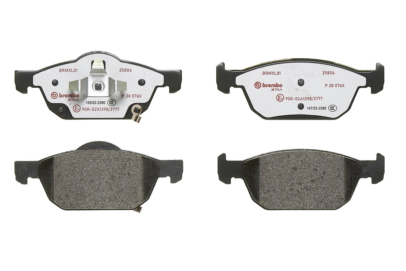 Brake Pad Set, disc brake - P 28 076X BREMBO