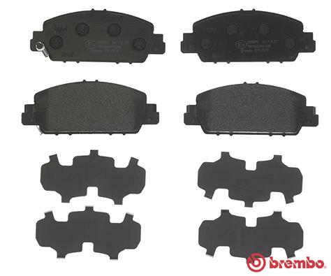 stabdžių trinkelių rinkinys, diskinis stabdys - P 28 077 BREMBO