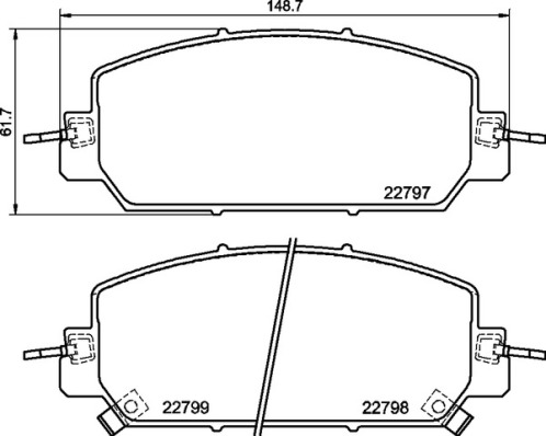 Kit pastiglie freno, Freno a disco - P 28 098 BREMBO