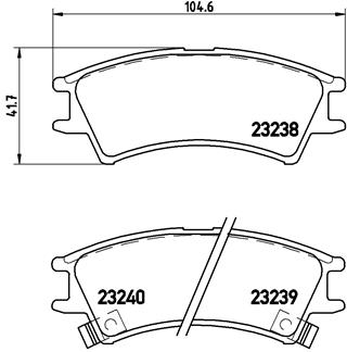 Kit pastiglie freno, Freno a disco - P 30 011 BREMBO