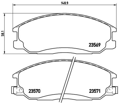 Kit pastiglie freno, Freno a disco - P 30 013 BREMBO