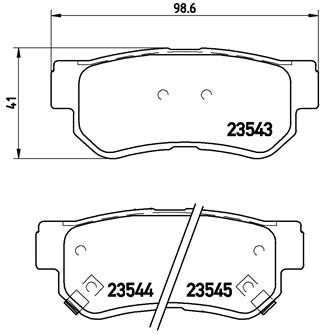 Brake Pad Set, disc brake - P 30 014 BREMBO