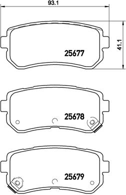 Kit pastiglie freno, Freno a disco - P 30 068 BREMBO