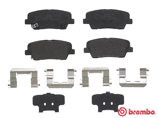 Brake Pad Set, disc brake - P 30 081 BREMBO