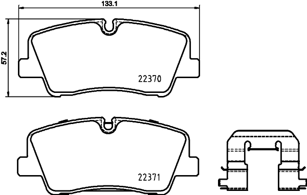 Kit pastiglie freno, Freno a disco - P 30 085 BREMBO