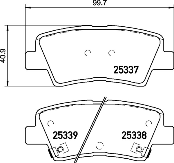 Комплект тормозных колодок, дисковый тормоз - P 30 094 BREMBO