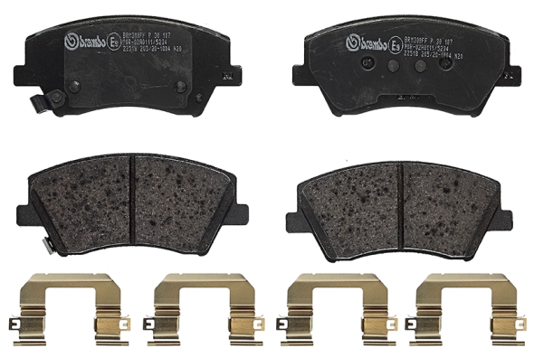 Brake Pad Set, disc brake - P 30 107 BREMBO