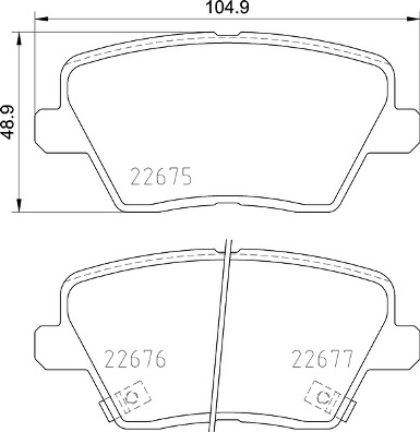 Kit pastiglie freno, Freno a disco - P 30 109 BREMBO