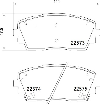 Kit pastiglie freno, Freno a disco - P 30 115 BREMBO