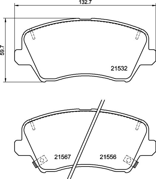 Brake Pad Set, disc brake - P 30 123 BREMBO